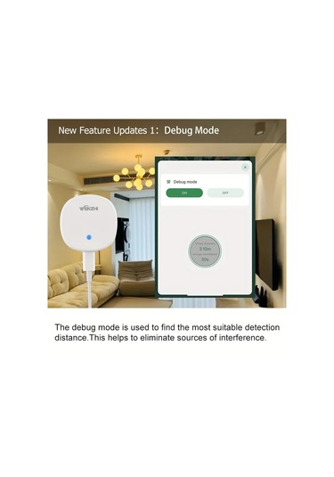 Motion003 Wifi 5.8g Radarı Zigbee Wifi Akıllı İnsan Varlık Sensörü Aydınlatma Algılama Manyetik Braket Ev Güvenlik İçin Tuya Smart Life Uyumlu