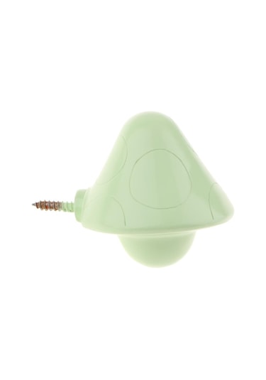 Suntek Vidalı Duvar Kancası Mantar Tasarımlı Kapı Askısı Duvar Asma Kancası S Yeşil 5 KG Çok Renkli