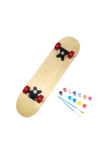 Pazly Suntek Çocuklar Için Boş Graffiti Kaykay Dıy 43x13cm Bej Ahşap Bej