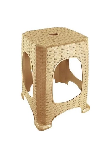 Flybuy Yemek İçin Plastik Tabure 54784615 Beyaz, Ev Dekorasyonu İçin Ideal Bej