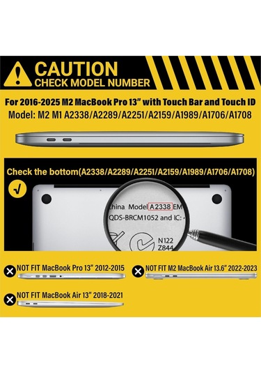 Macbook Uyumlu Pro 13inç A2159 A1989 A1706 A1708 Kılıf Nubuk Üçgen Standlı Havalandırmalı Kapak 2019/2016 Gri