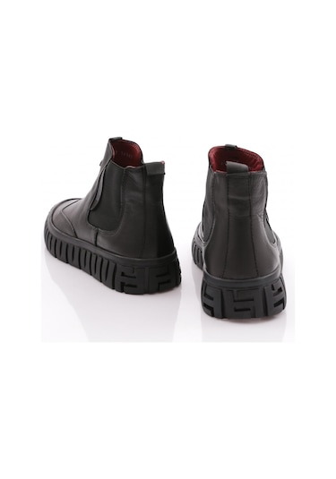 Dgn 16197 Erkek Yani Lastikli Bot Siyah Benfica
