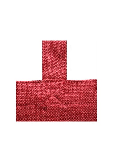 Hasır Dokulu Körüklü Kadın Kol Ve Omuz Çantası  Kırmızı-1415