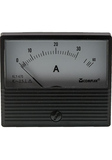 30A Analog Ampermetre - Panel Tipi Ölçü Aleti Kly-T670