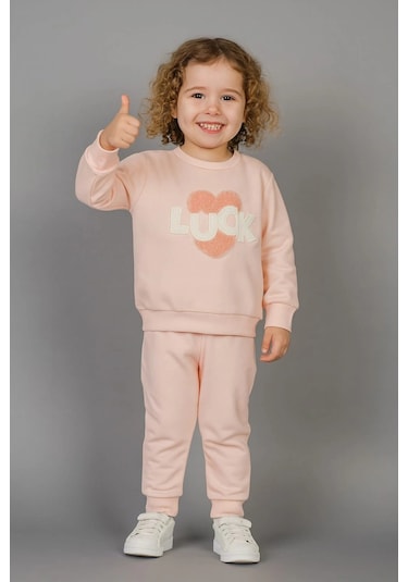 Luck Kalpli %100 Pamuk Çocuk Eşofman Takımı SOMON