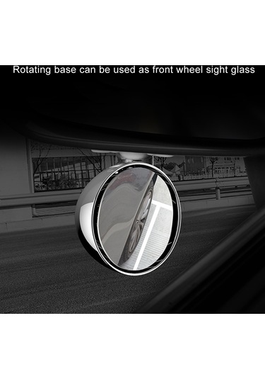 Sones 3R-045 Ayarlanabilir Kör Nokta Aynası Geniş Açılı Yardımcı Yan Ayna Çap: 70 MM Gümüş