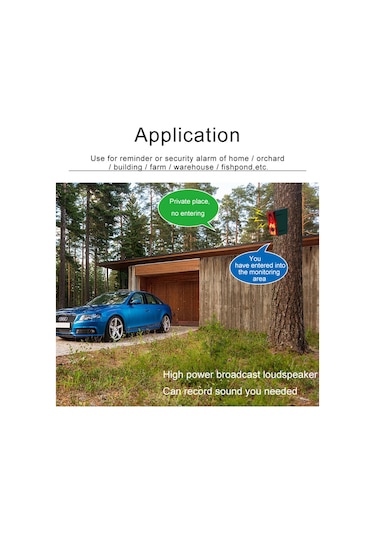 Singree Güneş Enerjili Hareket Sensörlü Alarm Sistemi - Uzaktan Kumandalı, 3 Modlu Ses Ve Işık Uyarısı, Kayıt Özellikli