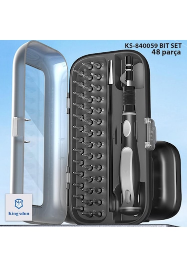 Kingsdun 48 Parçali Tasinabilir Mini Tornavida Seti Ks-840059