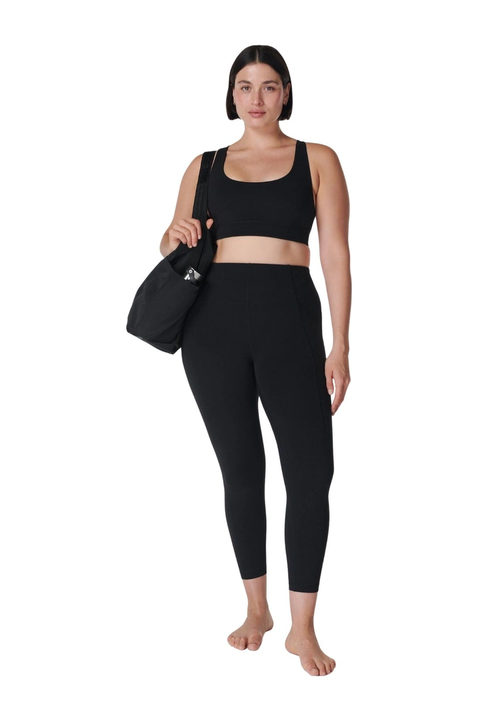 Sweaty Betty Sweaty Betty Super Soft 7/8 Yoga Kadın Kırmızı Yoga Tayt Blk SiYAH