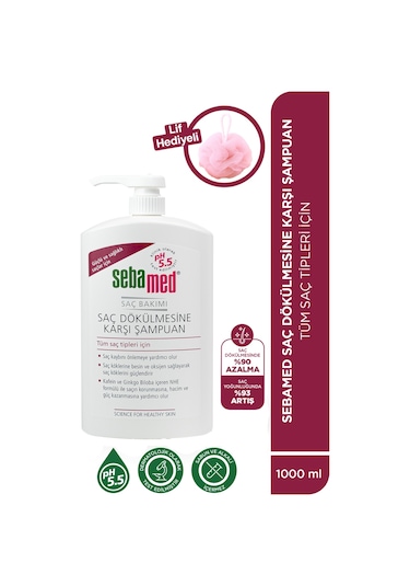 Sebamed Saç Dökülmesine Karşı Şampuan 1 L + Lif