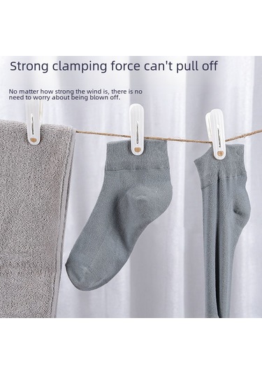 Yuntech01 Ev İçin 12'li Plastik Rüzgar Direnciklı İz Olmayan Çamaşır, Çorap, Nevresim Asma Klipsleri Sarı Diğer