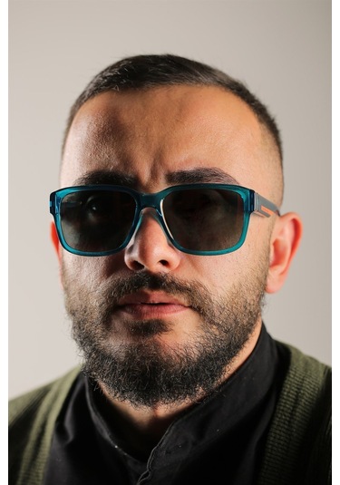 Calvin Klein Jeans Ckj 21631s 432 56 Erkek Dikdörtgen Mavi Kemik Güneş Gözlüğü