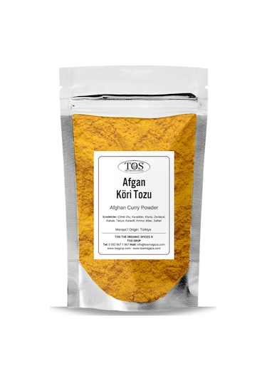 Tos The Organic Spices Afgan Köri Tozu 500 G