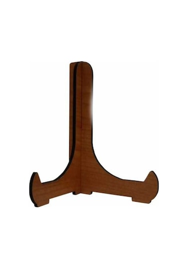 Çerçeve Tabak Teşhir Ayağı Stand Ahşap Stand 9.5cmx11cm Şövalye Ceviz 5 Adet