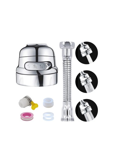 Dr.pedi Mutfak Bataryası Püskürtücü Eklentisi 360 Gümüş