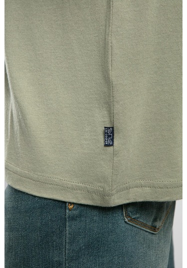 Lee Cooper Gael Erkek O Yaka T-shirt Haki-19820 Haki