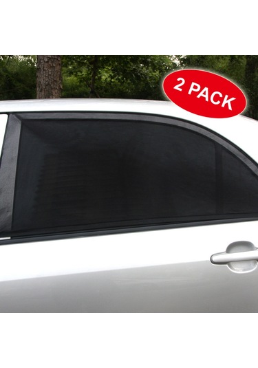 Youtek Tırol Araç Penceresi Güneşlik Perdesi, Uv Koruma Ve Gizlilik İçin İki Parça Siyah Xl Boy T11724