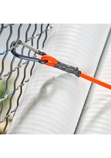 Willowhaven 2 Adet Ağır Hizmet Karabinalı Vinil Metal Bağ Kurmalı Çekme Lastiği 122 Lb