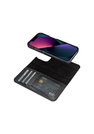 Bouletta Apple Iphone 13 Pro Max Uyumlu Deri Cüzdanlı Kılıf F360