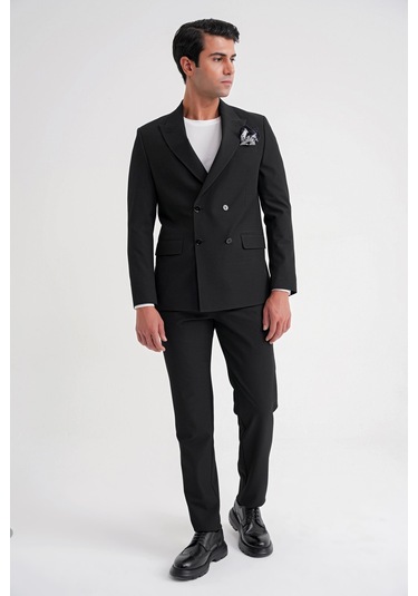 C 719 Ceket Comfort Siyah-1 Siyah