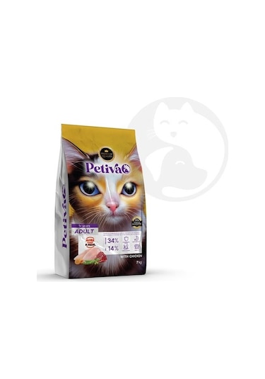 Petiva Pet-112 Tavuklu Yetişkin Kedi Maması 1500 G