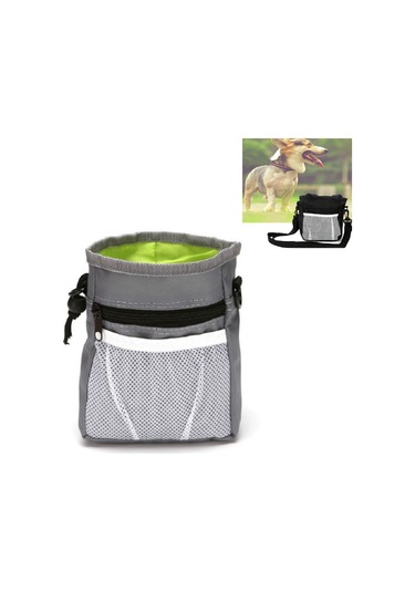 Pet Aperatif Çanta Eğitim Bel Çantası Dışarı Çok Fonksiyonlu Pet Eğitim Çantası Gri