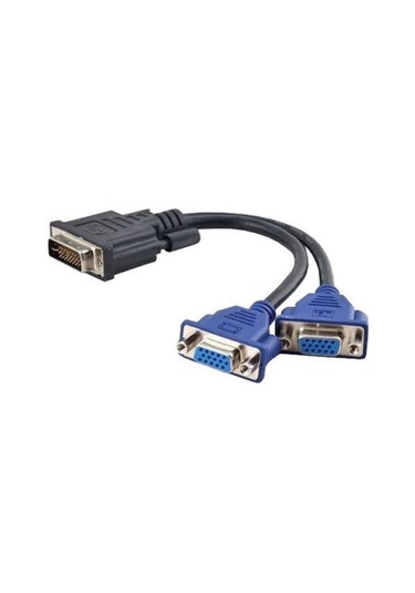 Dvi To Vga Y Çoğaltıcı Çoklayıcı Switch Splitter Kablosu