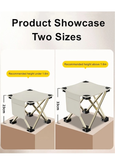 Portatif Katlanır Kamp Sandalyesi Siyah