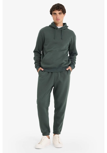 Defacto Regular Fit Beli Bağcıklı Jogger Eşofman Altı E6326ax25augn1155 Yeşil Defacto Regular Fit Beli Bağcıklı Jogger Eşofman Altı E6326ax25augn1155 Yeşil
