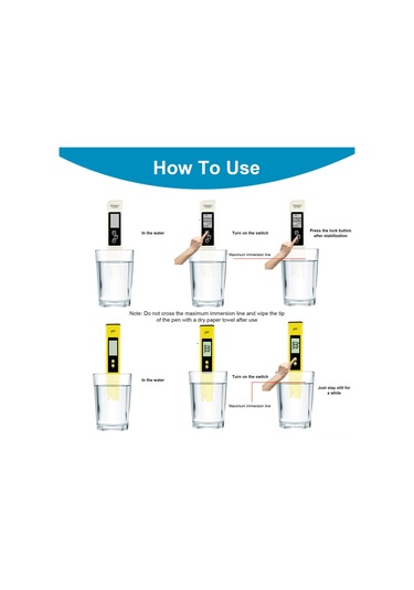 Reedark Taşınabilir Su Kalite Analizörü: Ph, Tds Ve Ec Ölçümü İçin Yüksek Hassasiyetli Test Kalemi