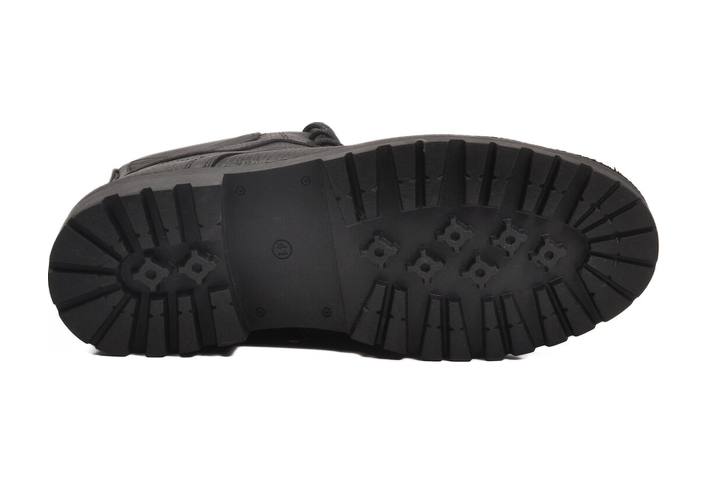 Siyah İçi Polarlı Kaymaz Bağcıklı Fermuarlı Erkek Postal Bot 347 M Siyah