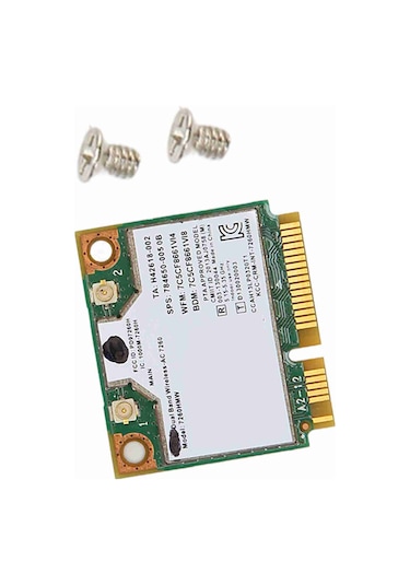 Fosenze 7260hmw Mini Pcıe Ağ Kartı, 1200mbps 2.4/5ghz Çift Bant Ve Bluetooth 4.0 İle, Win7/10 Uyumlu Lenovo/hp Dışında