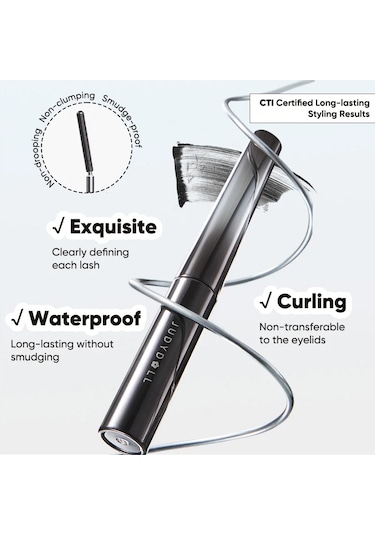 Judydoll Demir Maskara 2g, Su Geçirmez, Uzatma Ve Kıvırma, Güçlü, Tanımlanmış Curly Black Dark Topaz