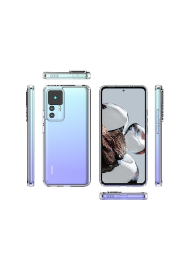 Xiaomi Mi 12T Pro Kilif Zore Coss Seffaf Sert Silikon Kilif 560863096