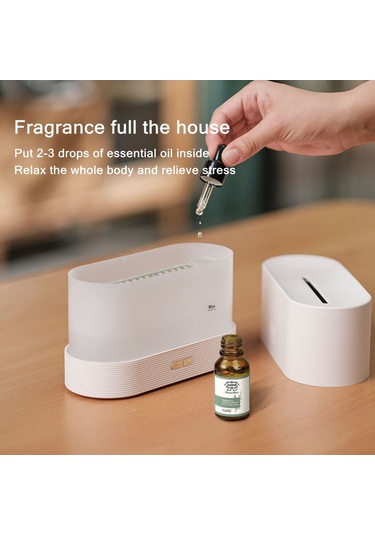 Sones Alev Aroma Difüzör Gece Lambası Nemlendirici