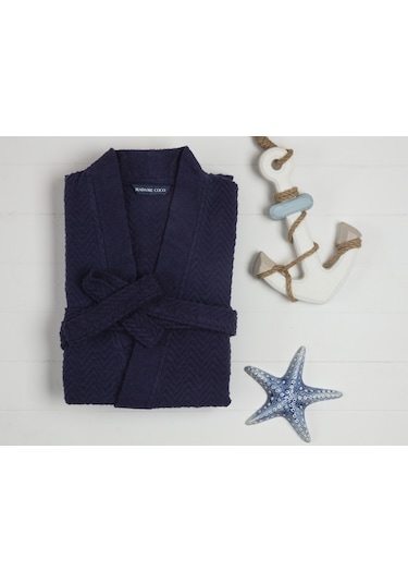 Madame Coco Nicola Kimono Erkek Bornoz - Lacivert 8682116248631 Lacivert