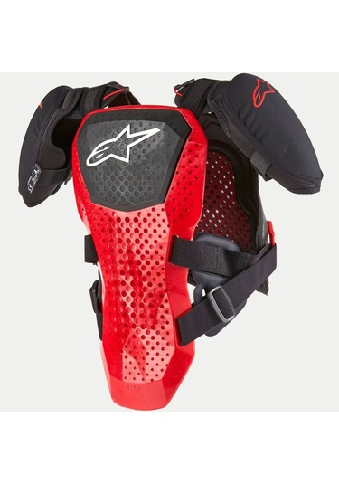 Alpinestars A-5 S V2 Genç Üst Gövde Koruma Siyah Beyaz Kırmızı