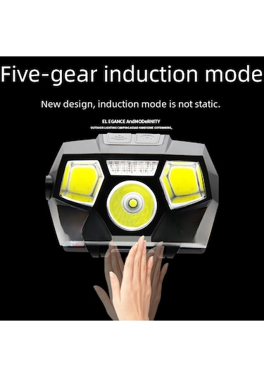 Shineyee Usb Şarjlı Otomatik Algılama Lişanslı Sulu Dayanıklı Xpg Led Feneri - Camping, Koşu, Balıkçılık İçin 101 Model Kartal Kafa Feneri