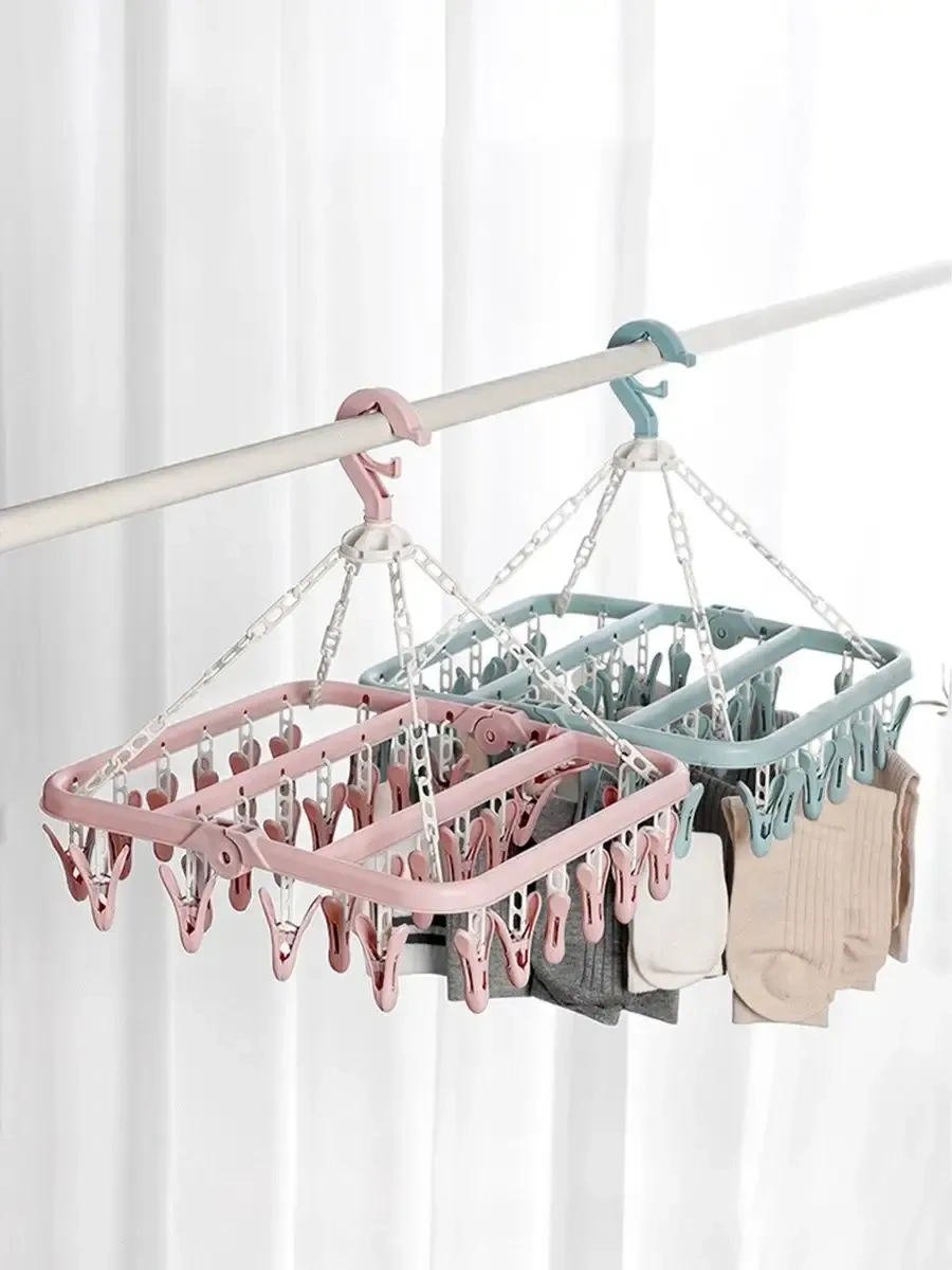 Ibrıco Klipsli Çamaşır Kurutma Askısı 270930371 Pembe