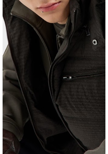 Emporio Armani Erkek Yelek 6D1B66 1NNXZ 05A6 Haki