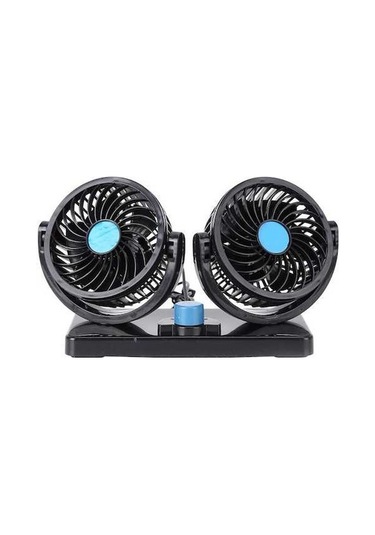 Moly Araba Dashboard Soğutma Fanı - Usb Çift Kafalı Soğutucu - Güçlü Rüzgar - 360 Dönme - Kullanışlı Hava Sirkülasyonu