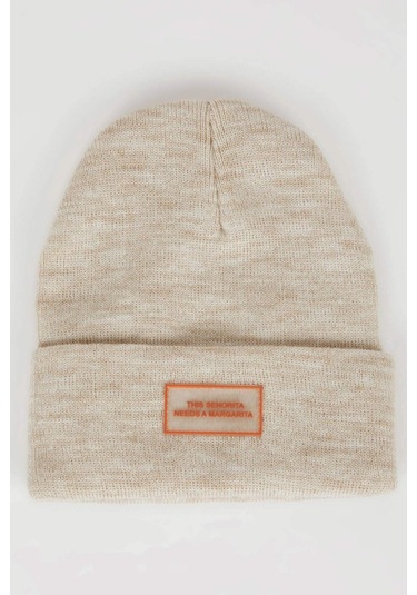 DeFacto Kadın Dokuma Etiketli Triko Bere R7496AZ24WNBG26