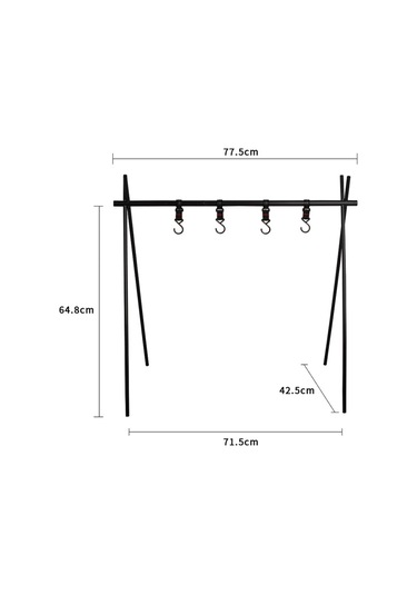 Kamp Rafı Katlanır Çantalı 6 Taşıma Askılı