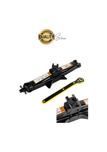 Dayanıklı Araba Kaldırma Akordiyon Tip Makas Cırcır Kollu 1.5 Ton Bijon Anahtarlı Otomobil Kriko Set