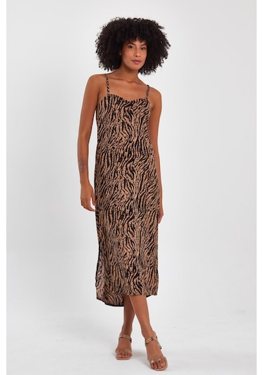 Alexander Gardi Alexandergardı Sırt Gipeli Dekolteli Yırtmaçlı Elbise B23-0084 001