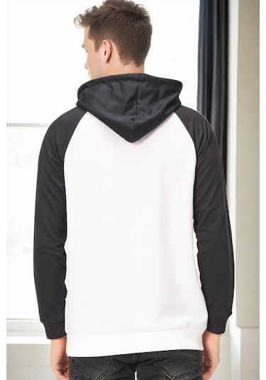 V9005 Dewberry Erkek Sweatshırt-beyaz - Lacivert Beyaz - Lacivert