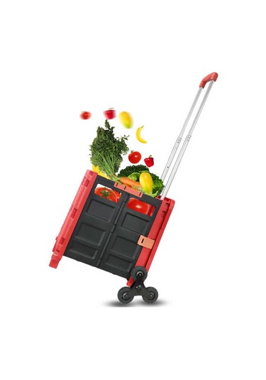 Deko Katlanır Koli Yük Paket Taşıma Pazar Arabası 100kg