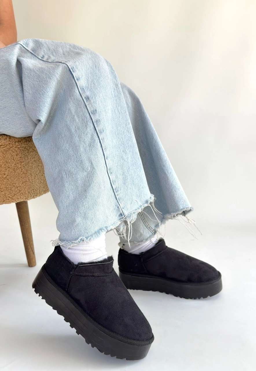 Mitay Siyah Süet Bot Resimdeki Renk