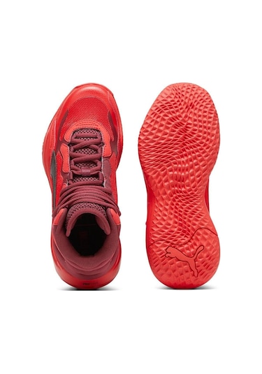 Puma Playmaker Pro Mid Jr Kırmızı Unisex Basketbol Ayakkabısı 37833013 Kırmızı
