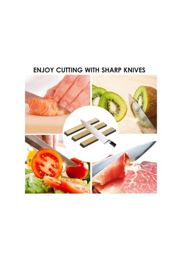 Kosona 3'lü Elmas Taslama Taşı Seti 240+600+1000 Grit - Sabit Açıyla Bıçak, Mutfak Bıçağı, Dış Mekan Bıçaklarını Keskinleştirir